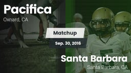 Matchup: Pacifica vs. Santa Barbara  2016