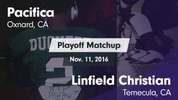 Matchup: Pacifica vs. Linfield Christian  2016