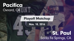 Matchup: Pacifica vs. St. Paul  2016