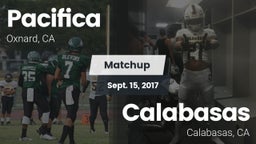 Matchup: Pacifica vs. Calabasas  2017