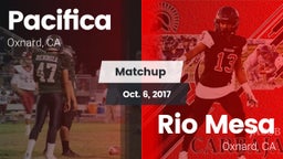 Matchup: Pacifica vs. Rio Mesa  2017