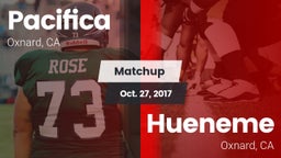 Matchup: Pacifica vs. Hueneme  2017