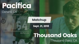 Matchup: Pacifica vs. Thousand Oaks  2018