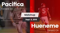 Matchup: Pacifica vs. Hueneme  2019