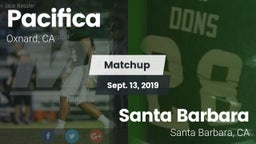 Matchup: Pacifica vs. Santa Barbara  2019