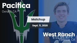 Matchup: Pacifica vs. West Ranch  2020