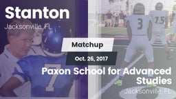 Matchup: Stanton vs. Paxon School for Advanced Studies 2017