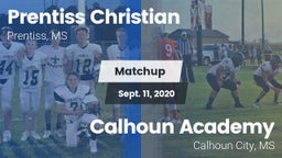 Matchup: Prentiss Christian vs. Calhoun Academy 2020