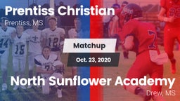 Matchup: Prentiss Christian vs. North Sunflower Academy  2020