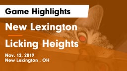 New Lexington  vs Licking Heights Game Highlights - Nov. 12, 2019