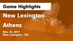 New Lexington  vs Athens  Game Highlights - Nov. 23, 2019