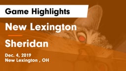 New Lexington  vs Sheridan  Game Highlights - Dec. 4, 2019