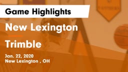 New Lexington  vs Trimble  Game Highlights - Jan. 22, 2020