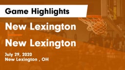 New Lexington  vs New Lexington  Game Highlights - July 29, 2020