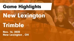 New Lexington  vs Trimble  Game Highlights - Nov. 16, 2020