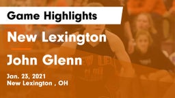 New Lexington  vs John Glenn  Game Highlights - Jan. 23, 2021