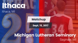 Matchup: Ithaca vs. Michigan Lutheran Seminary  2017