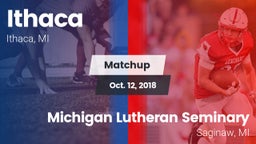 Matchup: Ithaca vs. Michigan Lutheran Seminary  2018