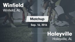 Matchup: Winfield vs. Haleyville  2016