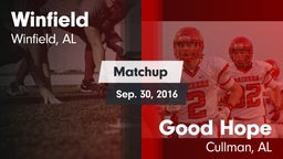 Matchup: Winfield vs. Good Hope  2016