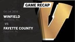 Recap: Winfield  vs. Fayette County  2016