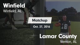 Matchup: Winfield vs. Lamar County  2016