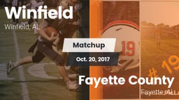 Matchup: Winfield vs. Fayette County  2017