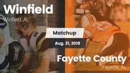 Matchup: Winfield vs. Fayette County  2018