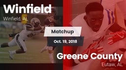 Matchup: Winfield vs. Greene County  2018