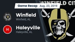 Recap: Winfield  vs. Haleyville  2019