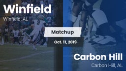 Matchup: Winfield vs. Carbon Hill  2019