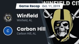 Recap: Winfield  vs. Carbon Hill  2019