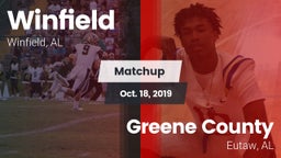Matchup: Winfield vs. Greene County  2019