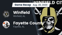 Recap: Winfield  vs. Fayette County  2020