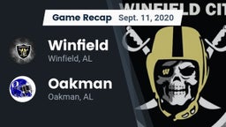 Recap: Winfield  vs. Oakman  2020