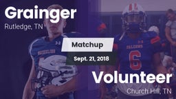Matchup: Grainger vs. Volunteer  2018