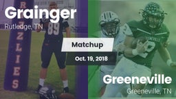 Matchup: Grainger vs. Greeneville  2018
