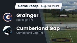 Recap: Grainger  vs. Cumberland Gap  2019