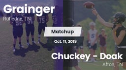 Matchup: Grainger vs. Chuckey - Doak  2019