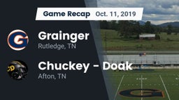 Recap: Grainger  vs. Chuckey - Doak  2019