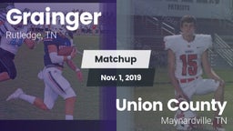 Matchup: Grainger vs. Union County  2019