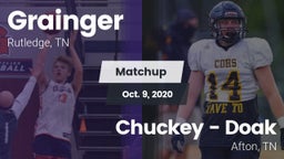 Matchup: Grainger vs. Chuckey - Doak  2020