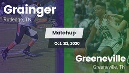 Matchup: Grainger vs. Greeneville  2020