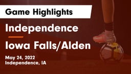 Independence  vs Iowa Falls/Alden  Game Highlights - May 24, 2022