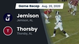 Recap: Jemison  vs. Thorsby  2020