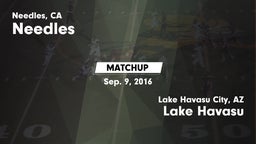 Matchup: Needles vs. Lake Havasu  2016