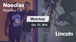Matchup: Needles vs. Lincoln 2016