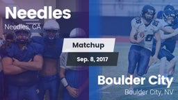 Matchup: Needles vs. Boulder City  2017