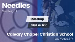Matchup: Needles vs. Calvary Chapel Christian School 2017