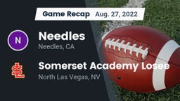Recap: Needles  vs. Somerset Academy Losee 2022